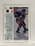 #23 Martin Gelinas Edmonton Oilers 90-91 Upper Deck Hockey Card