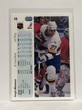 #19 Sergio Momesso St Louis Blues 90-91 Upper Deck Hockey Card