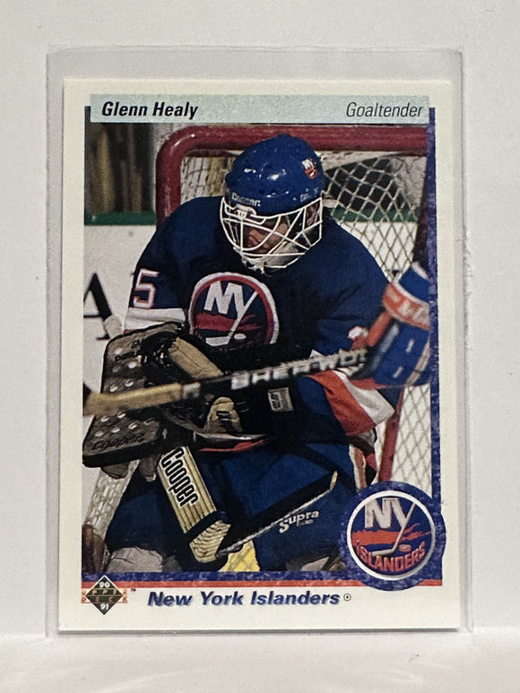 #18 Glenn Healy New York Islanders 90-91 Upper Deck Hockey Card