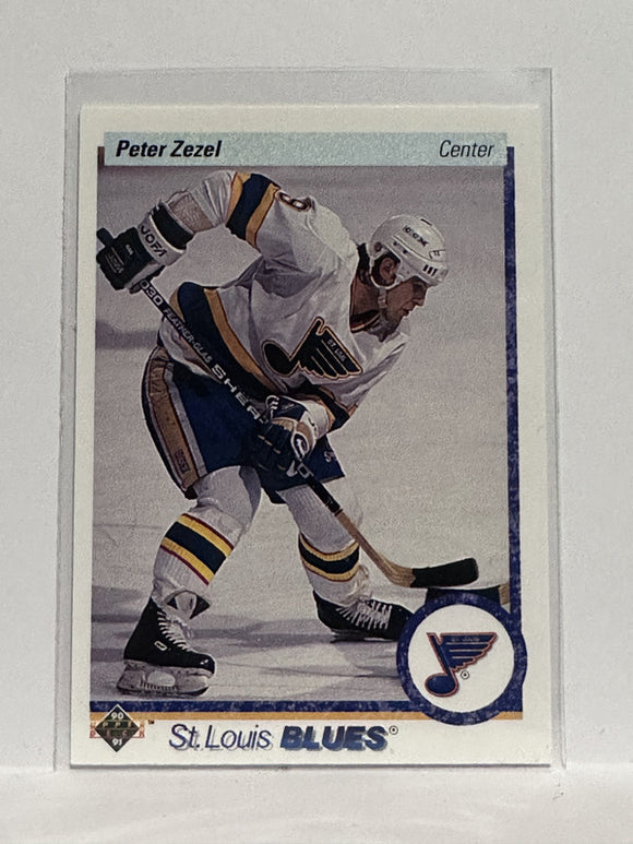 #17 Peter Zezel St Louis Blues 90-91 Upper Deck Hockey Card