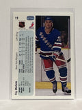 #11 Troy Mallette New York Rangers 90-91 Upper Deck Hockey Card