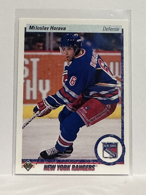#13 Miloslav Horava New York Rangers 90-91 Upper Deck Hockey Card