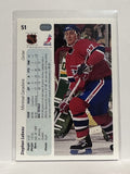 #51 Stephan Lebeau Montreal Canadiens 90-91 Upper Deck Hockey Card