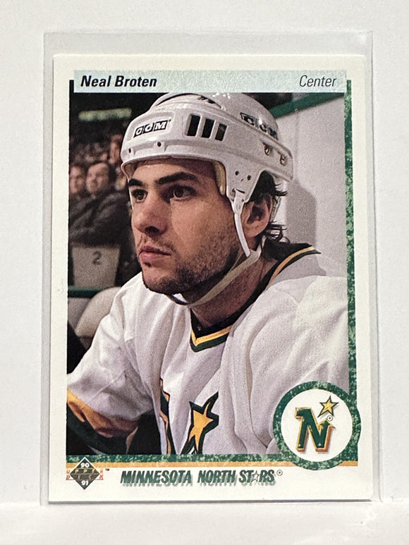 #48 Neal Broten Minnesota North Stars 90-91 Upper Deck Hockey Card