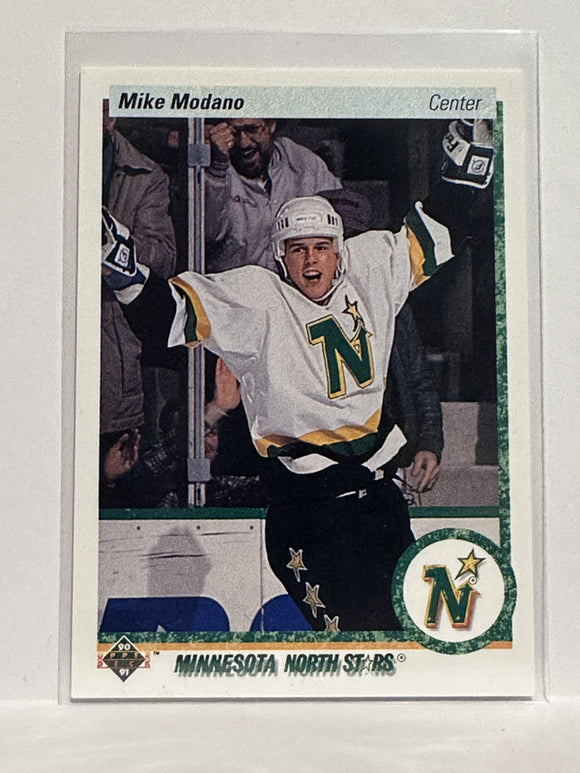 #46 Mike Modano Minnesota North Stars 90-91 Upper Deck Hockey Card