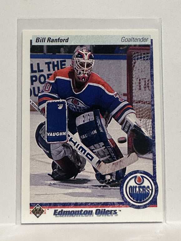 #42 Bill Ranford Edmonton Oilers 90-91 Upper Deck Hockey Card