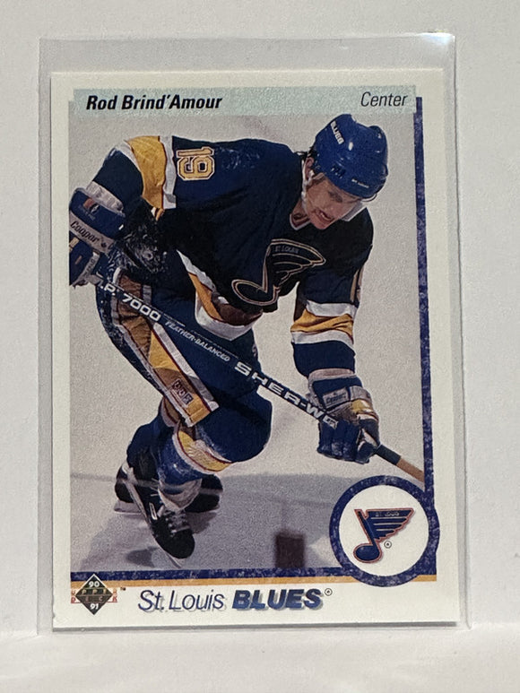 #36 Rod Brind'Amour St Louis Blues 90-91 Upper Deck Hockey Card