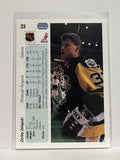 #33 Zarley Zalapski Pittsburgh Penguins 90-91 Upper Deck Hockey Card