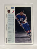 #71 Dave Ellett Winnipeg Jets 90-91 Upper Deck Hockey Card