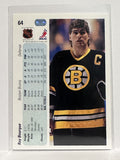 #64 Ray Bourque Boston Bruins 90-91 Upper Deck Hockey Card