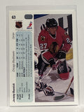 #63 Jeremy Roenick Chicago Blackhawks 90-91 Upper Deck Hockey Card