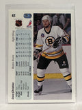 #61 Dave Christian Boston Bruins 90-91 Upper Deck Hockey Card