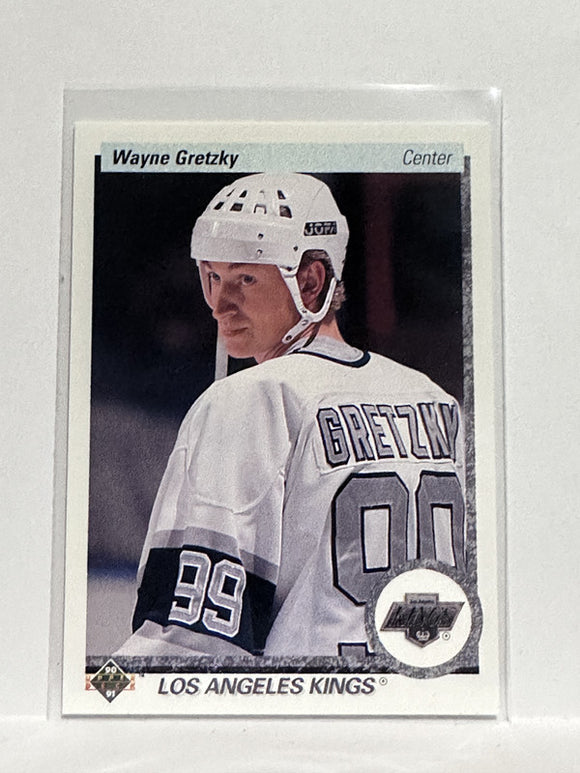 #54 Wayne Gretzky Los Angeles Kings 90-91 Upper Deck Hockey Card