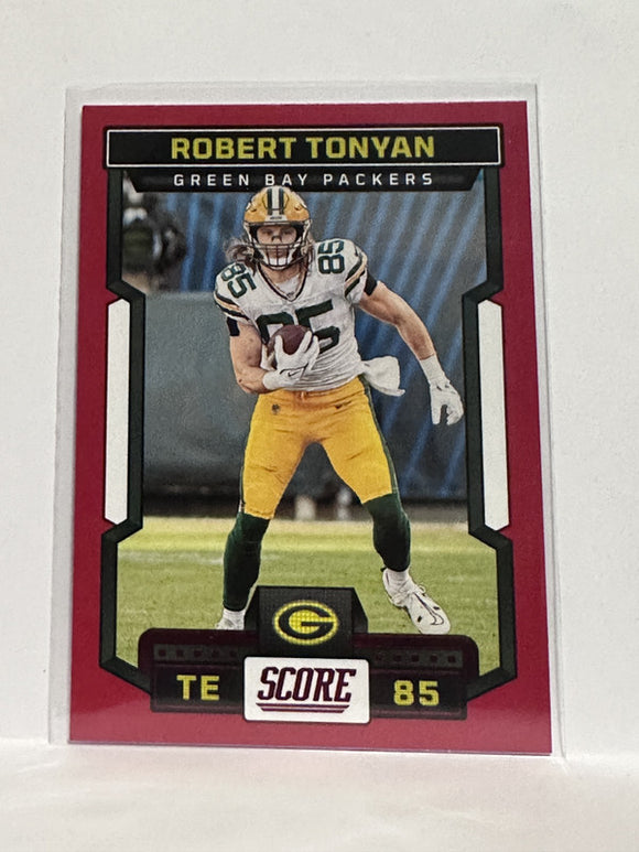 #95 Robert Tonyan Red Green Bay Packers 2023 Score Football Card