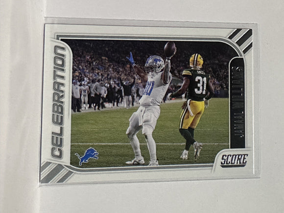 #4 Jamaal William Celebration Detroit Lions 2023 Score Football Card
