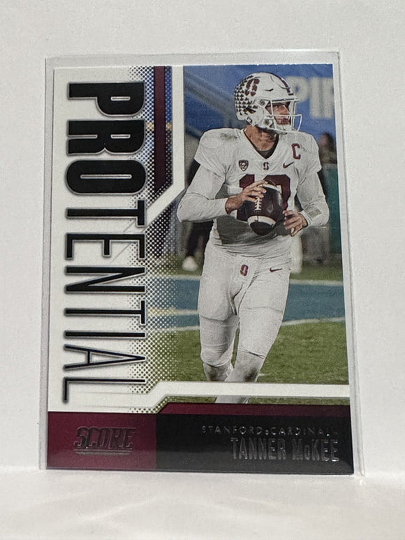 #6 Tanner Mckee Protential Stanford Cardinals 2023 Score Football Card