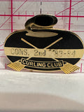 CONS 2nd 83 84 Curling Club  Lapel Pin