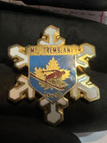 Mt Tremblant Lodge Mount Downhill Skiing Snowflake  Lapel Pin