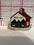 Sheep Creek School 1928 1973  Lapel Pin