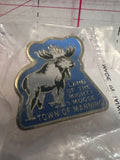 Town of Manning Land of the Mighty Moose  Lapel Pin