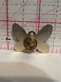 Pink Ribbon Butterfly  Lapel Pin