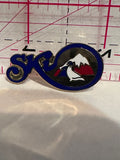 Ski Mountain Birds  Lapel Pin