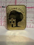 Building Communities Logo  Lapel Pin