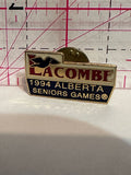 Lacombe 1994 Alberta Seniors Games  Lapel Pin