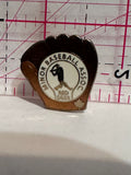 Minor Baseball Assoc Red Deer Glove Maple Leaf  Lapel Pin