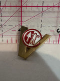 V Tree Person Logo  Lapel Pin