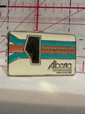Alberta Transportation and Utilities Logo Flag  Lapel Pin