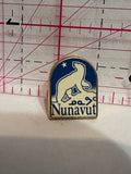 Nunavut Logo Polar Bear  Lapel Pin