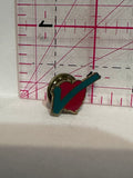 Apple Green Check Mark  Lapel Pin