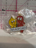 Bradford Ontario Onion Carrot Mascots  Lapel Pin