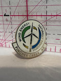 Wind Energy Naturally Powerful Pincher Creek Alberta  Lapel Pin