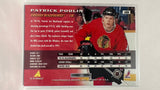 #135 Patrick Poulin Chicago Blackhawks 95-96 Pinnacle Hockey Card