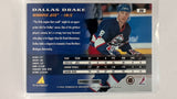 #25 Dallas Drake Winnipeg Jets 95-96 Pinnacle Hockey Card