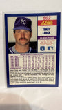 #502 Terry Leach Kansas City Royals 1990 Score Baseball Card