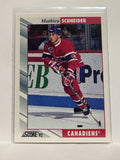 #69 Mathieu Schneider Montreal Canadiens 92-93 Score Hockey Card