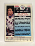 #160 John Vanbiesbrouck New York Rangers 92-93 Score Hockey Card