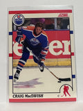 #258 Craig Mactavish Edmonton Oilers 90-91 Score Hockey Card