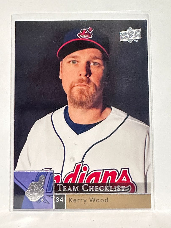 #992 Kerry Wood Cleveland Indians 2009 Upper Deck Series 2 Baseball