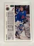 #277 Ron Tugnutt Quebec Nordiques 91-92 Upper Deck Hockey Card