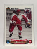 #666 Marc Weber Switzerland World Junior 91-92 Upper Deck Hockey Card