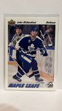 #418 Luke Richardson Toronto Maple Leafs 91-92 Upper Deck Hockey Card