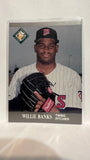 #373 Willie Banks Minnesota Twins 1991 Fleer Ultra Baseball Card