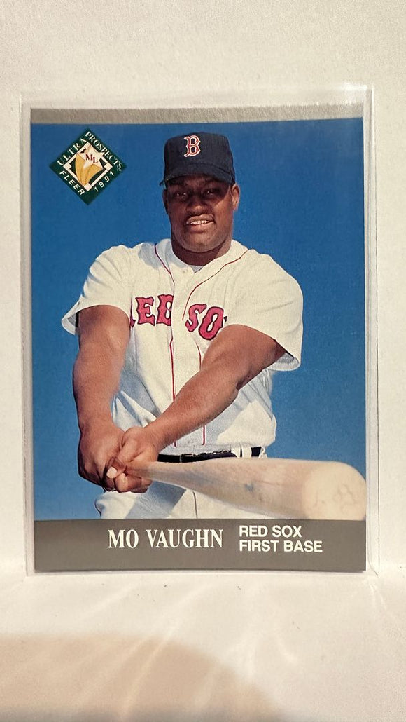 #387 Mo Vaughn Boston Red Sox 1991 Fleer Ultra Baseball Card