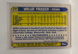 #35T Willie Fraser Los Angeles Angels 1987 Topps Baseball Card