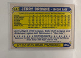 #11T Jerry Browne Texas Rangers 1987 Topps Baseball Card