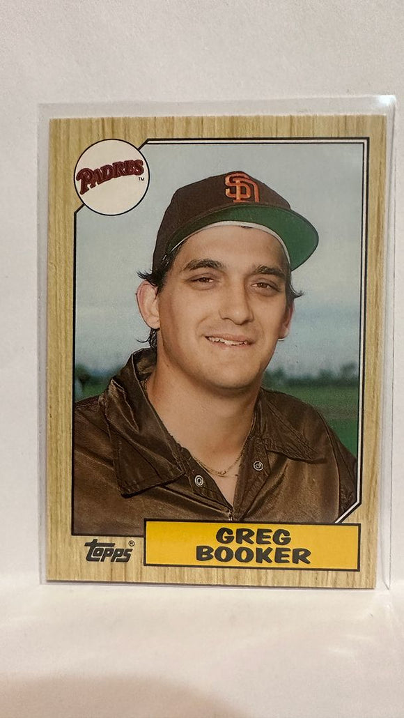 #6T Greg Booker San Diego Padres 1987 Topps Baseball Card